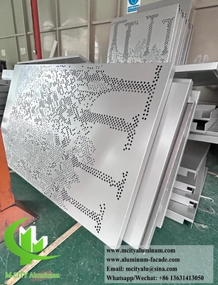 Panneaux de façade en aluminium perforé pour revêtement architectural