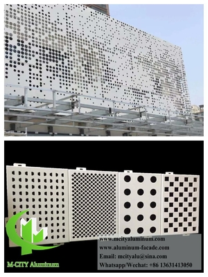 Panneaux de façade en aluminium perforé pour revêtement architectural