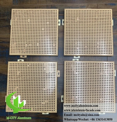 Installation facile de façade en aluminium perforé pour la conception de bâtiments modernes avec des panneaux CNC gravés