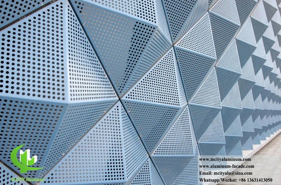 Panneaux de revêtement métallique architectural Forme 3D pour panneaux muraux extérieurs