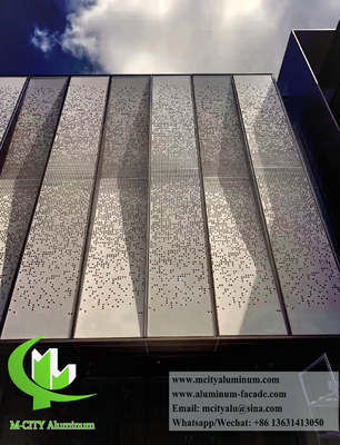 Panneau décoratif extérieur trous ronds Perforation pour revêtement de façade en aluminium