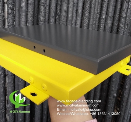panneau d'aluminium fluorocarbone perforé panneau d'aluminium mur rideau panneau d'aluminium pour revêtement de façade