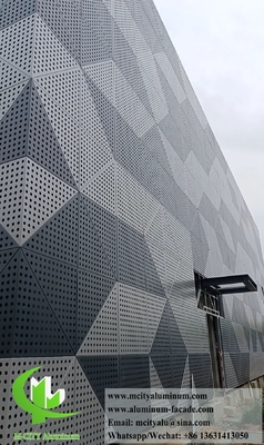 Couleurs et finitions personnalisables pour les panneaux en aluminium pour la décoration de bâtiments