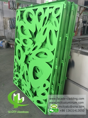 Extérieur Façade en aluminium à motifs métalliques revêtement de murs de rideau métallique
