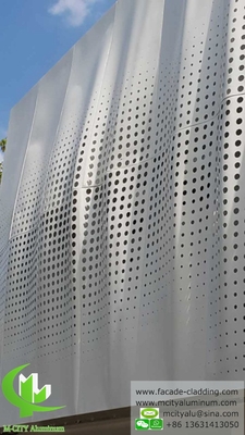 Façade architecturale en feuille de revêtement en aluminium, feuille perforée