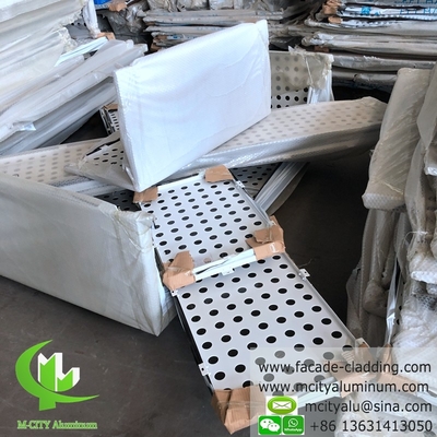 panneau d'aluminium extérieur pour revêtement mural en poudre recouvert de blanc