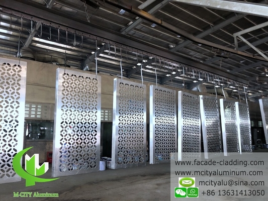 Plafond en aluminium extérieur pour revêtement de murs Peinture PVDF revêtement PPG