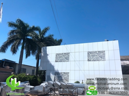 Panneau perforé CNC en aluminium fluorocarbone, panneau perforé en aluminium, panneau mur de rideau en aluminium pour revêtement de façade