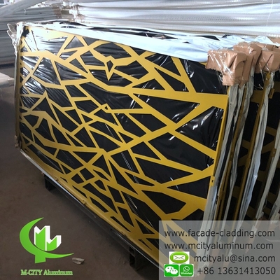 Panneau de sculpture CNC en aluminium fluorocarboné perforé panneau de mur de rideau panneau en aluminium pour revêtement de façade