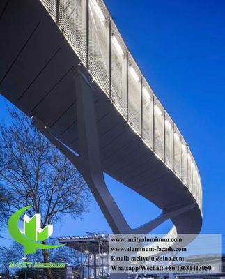 Maille d'aluminium déployé pour la décoration de bâtiments, épaisseur 3 mm