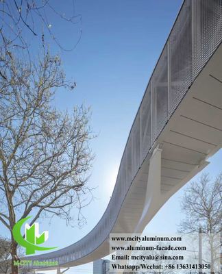 Maille d'aluminium déployé pour la décoration de bâtiments, épaisseur 3 mm