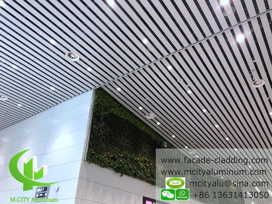 revêtement de façade en aluminium en poudre revêtue de feuille d'aluminium de finition PVDF blanche