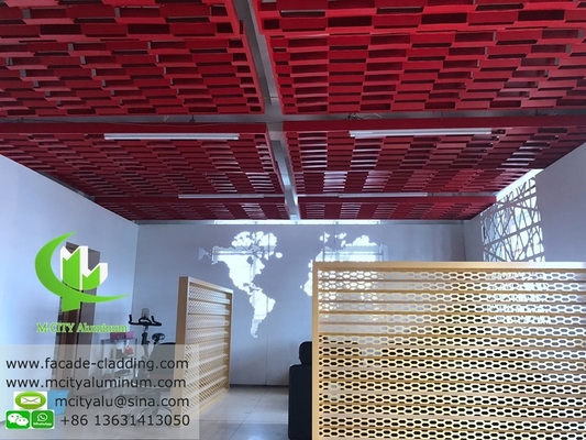 Fabrication sur mesure Panneau perforé en aluminium pour le plafond