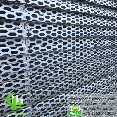 Panneau de perforation architecturale pour façade de bâtiment plaqué pour AUDI TERMINAL FACADE