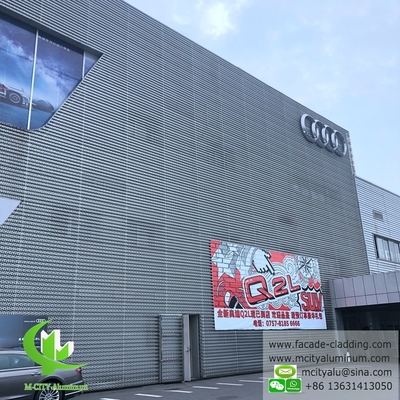 Coupe CNC de façade en aluminium pour revêtement mural en poudre