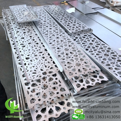 Coupe laser décorative Panneau en aluminium pour revêtement de façade de bâtiment