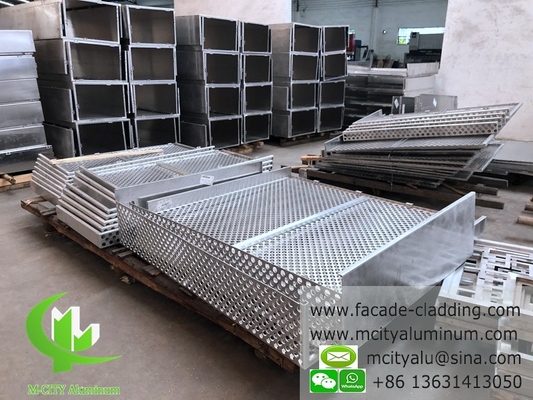 revêtement de paroi de rideau de panneau métallique en aluminium fluorocarboné en aluminium massif