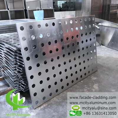 Panneau en aluminium architectural pour revêtement de façade perforation personnalisée