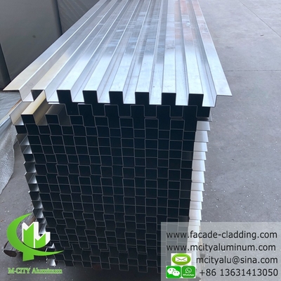 revêtement de paroi de rideau de panneau métallique en aluminium fluorocarboné en aluminium massif