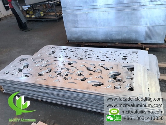 Façade en aluminium perforé pour revêtement murale en poudre extérieure