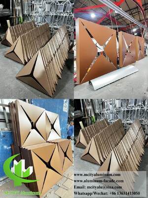 Les panneaux de plafond en aluminium taillés au laser sur mesure élèvent les intérieurs commerciaux et de luxe