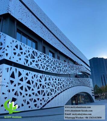 Panneaux de façade en alliage d'aluminium 3003 perforés sur mesure