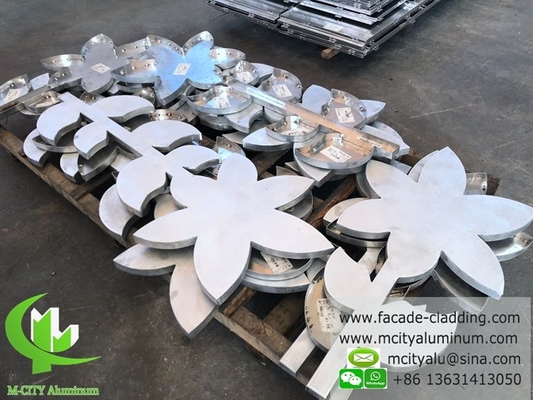 Façade en aluminium perforé pour revêtement murale en poudre extérieure