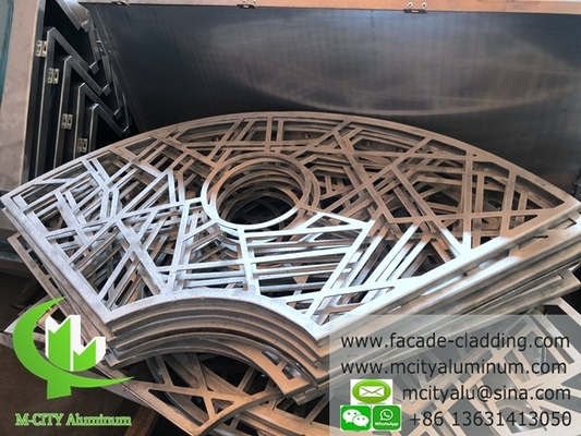 Panneau en aluminium architectural pour revêtement de façade perforation personnalisée