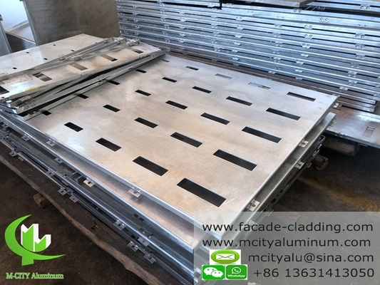 Coupe CNC de façade en aluminium pour revêtement mural en poudre