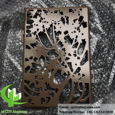 Conception d'arbres Panneaux en aluminium pour façade d'hôtel fabricant de tôles sur mesure