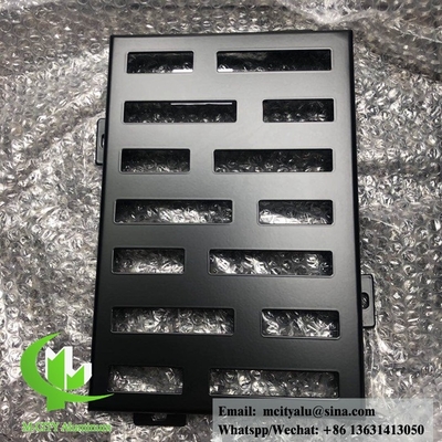 Panneau d'aluminium solide 3D pour façade en poudre revêtue de mur de rideau de couleur rouge