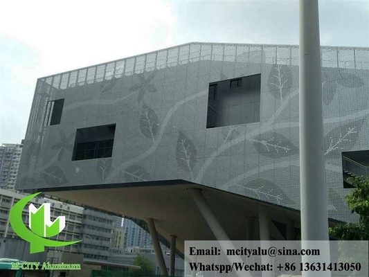Panneaux d'aluminium décoratifs pour façade de revêtement murale de bâtiments