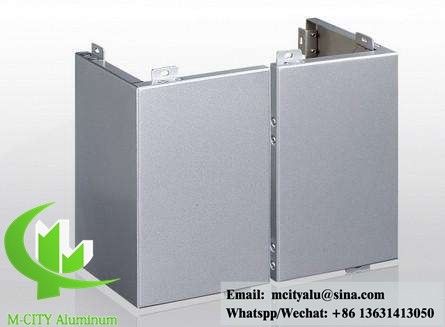 Plaque de façade métallique revêtue d'aluminium pour revêtement de murs de bâtiments