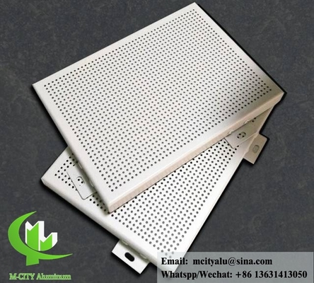 Panneau de perforation architecturale pour façade de bâtiment plaqué pour AUDI TERMINAL FACADE