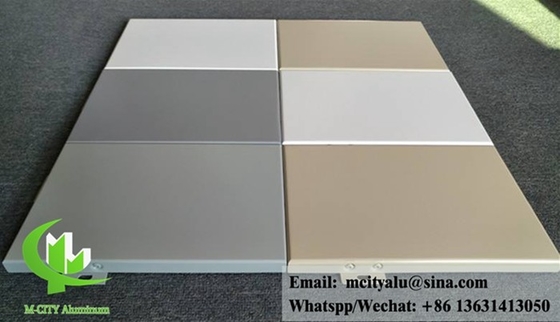 Couche en poudre de panneaux en aluminium massif pour revêtements muraux de bâtiments