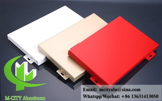 Couche en poudre de panneaux en aluminium massif pour revêtements muraux de bâtiments