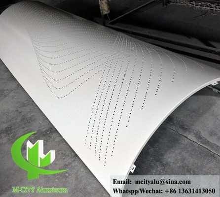 Couche en poudre de panneaux en aluminium massif pour revêtements muraux de bâtiments