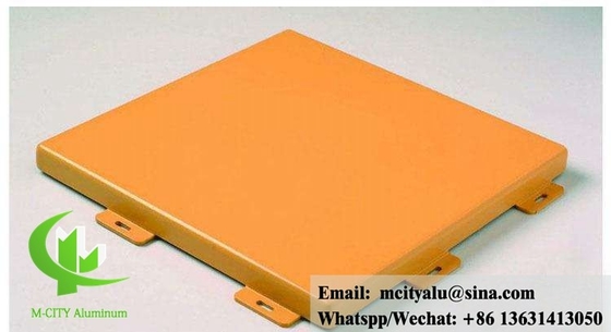 Couche en poudre de panneaux en aluminium massif pour revêtements muraux de bâtiments