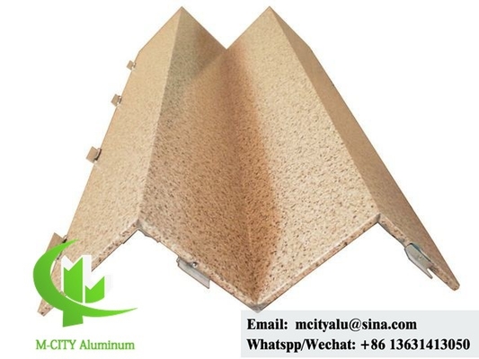 revêtements en aluminium massif architectural pour murs pour façades de bâtiments