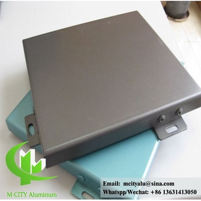 Parement en aluminium revêtu en poudre Façade en aluminium métallique revêtement extérieur