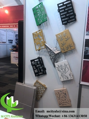 Coupe au laser de tôles en aluminium et revêtement en poudre de façade en aluminium, revêtues de 3 mm