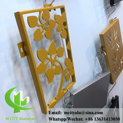 Coupe au laser de tôles en aluminium et revêtement en poudre de façade en aluminium, revêtues de 3 mm