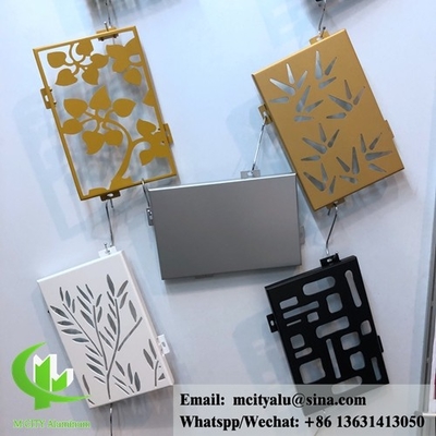 Coupe au laser de tôles en aluminium et revêtement en poudre de façade en aluminium, revêtues de 3 mm