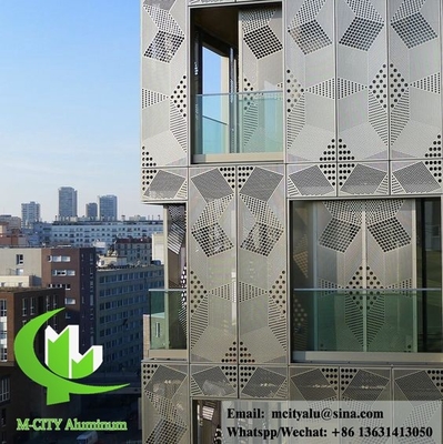 Panneau de perforation architecturale pour façade de bâtiment plaqué pour AUDI TERMINAL FACADE