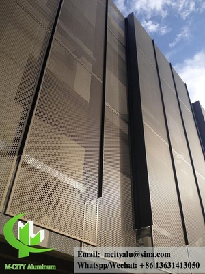 Panneaux métalliques perforés en aluminium, coupés au laser