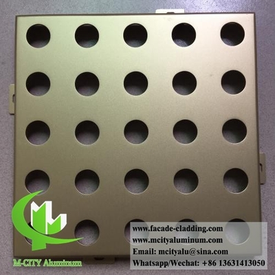Plaque perforée d'aluminium pour revêtement de façade écran de protection de la vie privée du jardin avec coupe laser de 2 mm d'épaisseur