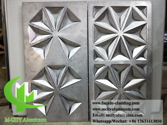 Panneau métallique en aluminium pour façade de mur de rideau PPG