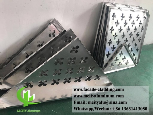 Panneau métallique en aluminium pour façade de mur de rideau PPG