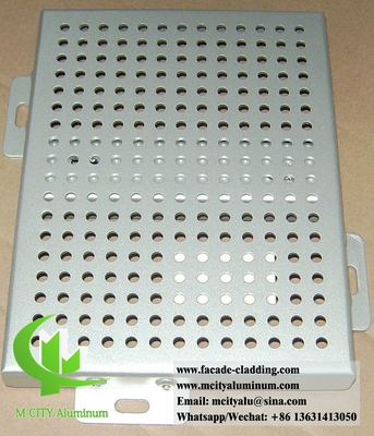 Panneau métallique en aluminium pour revêtement de façade finition durable poudre akzo nobel