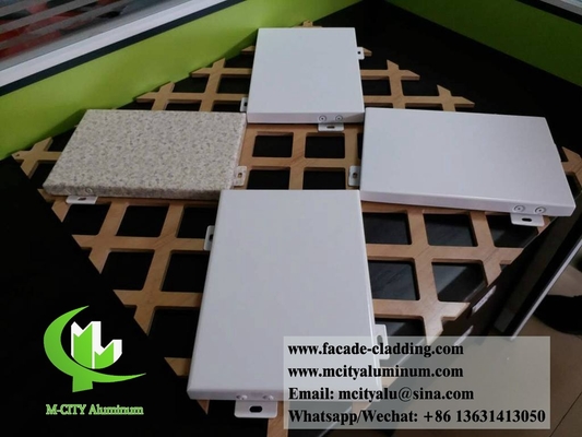 Panneau métallique en aluminium pour revêtement de façade finition durable poudre akzo nobel